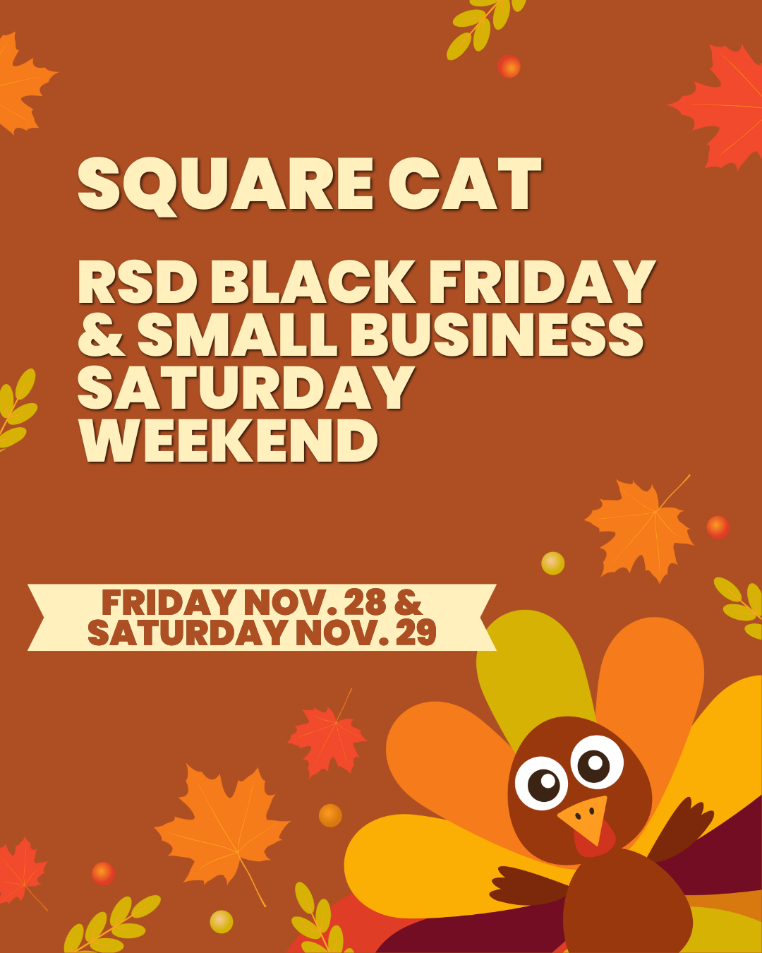 RSD Black Friday & Small Business Saturday Weekend