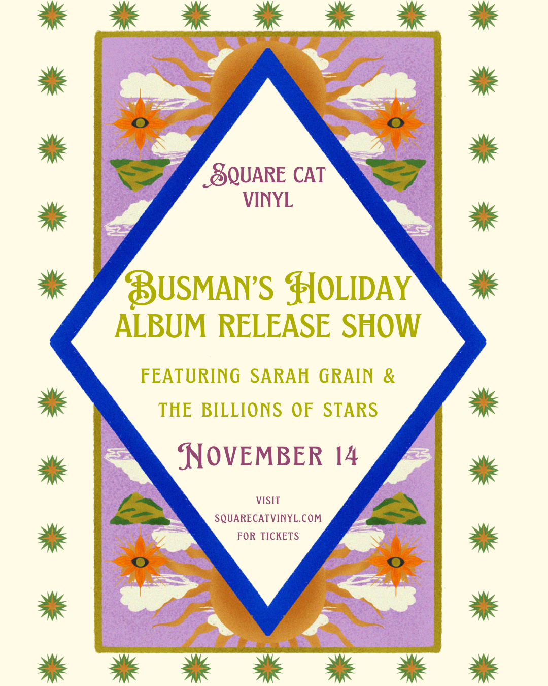 Busman's Holiday Album Release Show With Sarah Grain & the Billions of Stars