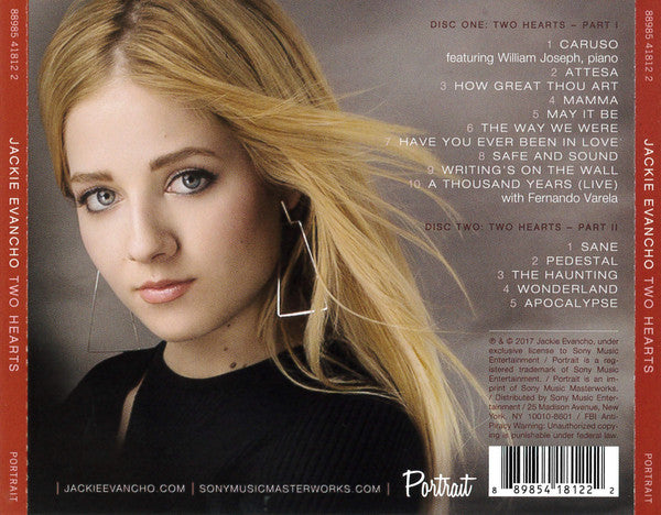 Jackie Evancho : Two Hearts (2xCD, Album)
