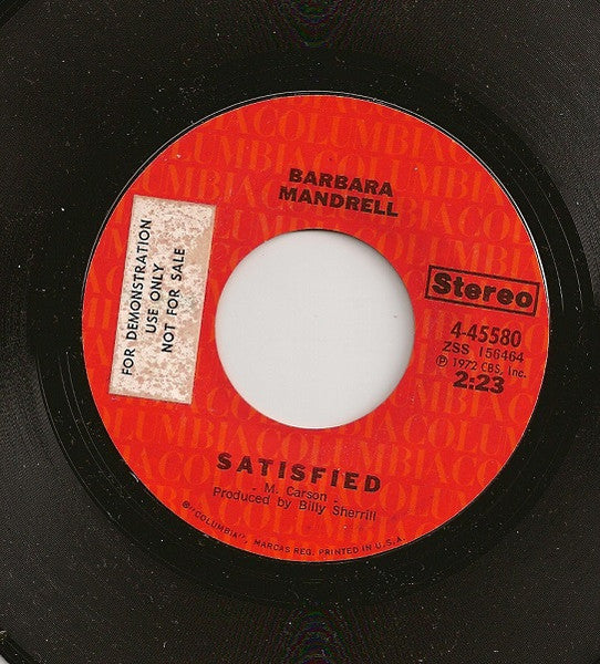 Barbara Mandrell : Show Me / Satisfied (7", Single)