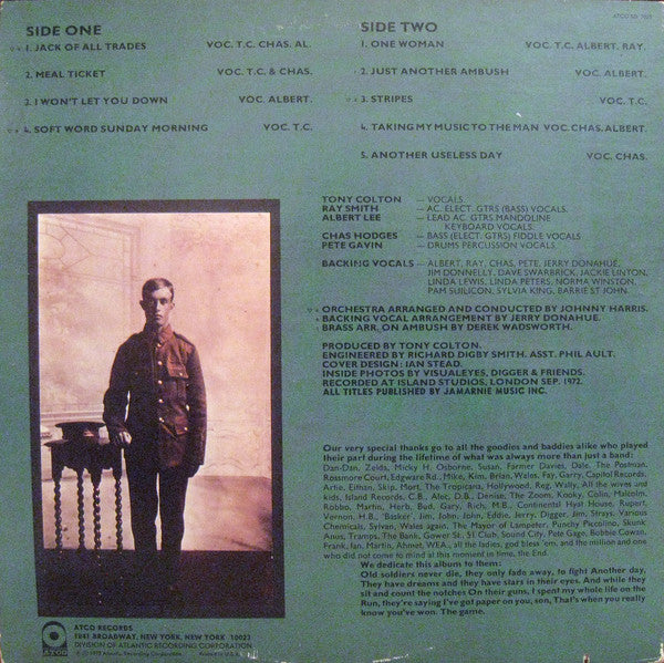 Heads Hands & Feet : Old Soldiers Never Die (LP, Album, RI)