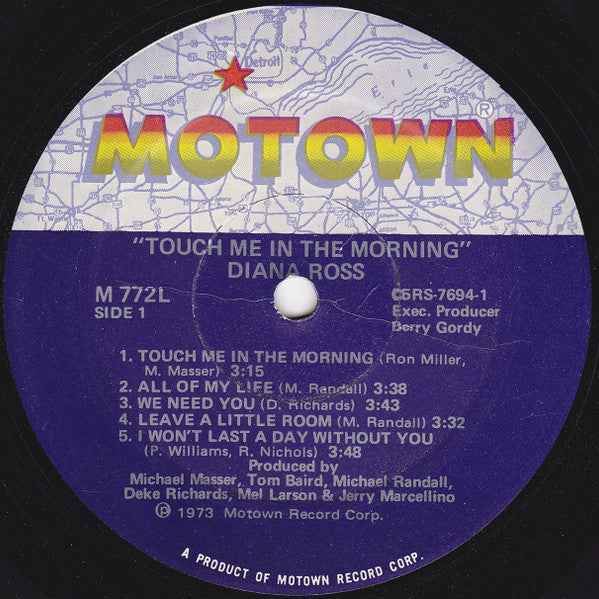 Diana Ross : Touch Me In The Morning (LP, Album, Sup)