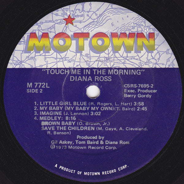 Diana Ross : Touch Me In The Morning (LP, Album, Sup)