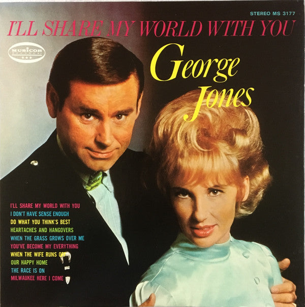 George Jones (2) : I'll Share My World With You (LP, Album, Ter)