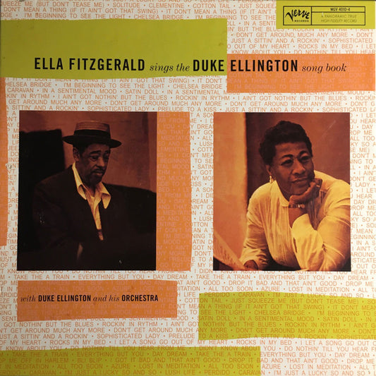 Ella Fitzgerald With Duke Ellington And His Orchestra : Ella Fitzgerald Sings The Duke Ellington Song Book (4xLP, Album, Mono, RE, 180 + Box)