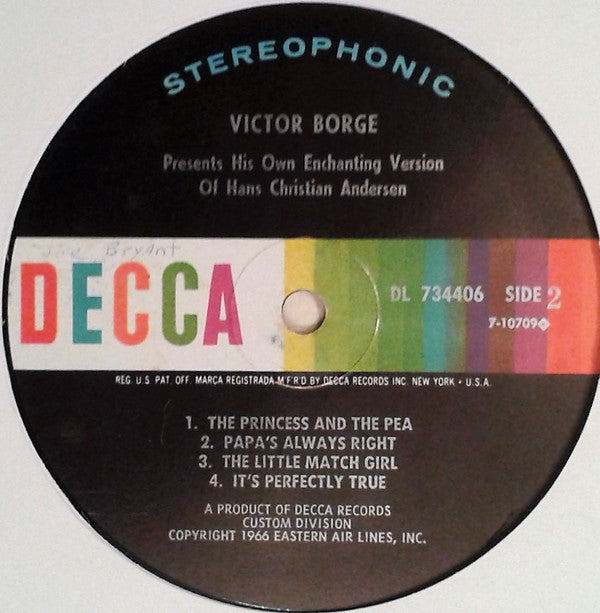 Victor Borge (2) : Victor Borge Presents His Own Enchanting Version Of Hans Christian Andersen (LP, Pin)