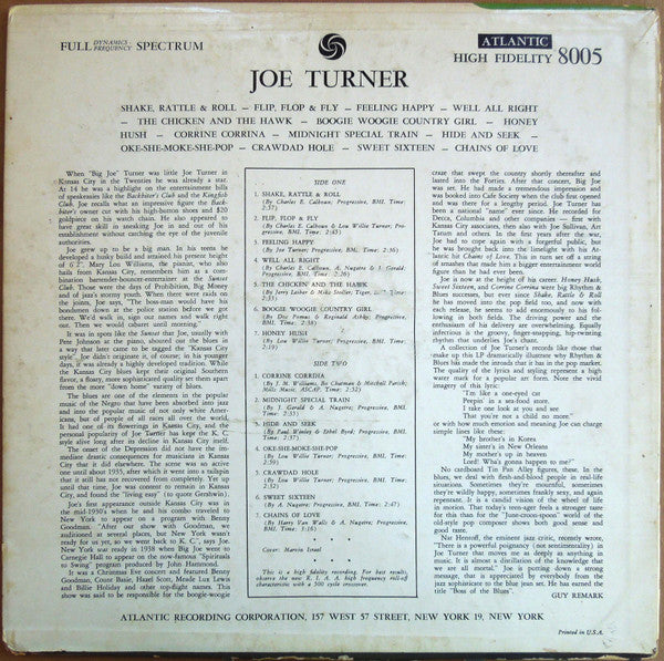 Joe Turner* : Rock & Roll (LP, Album, Mono)