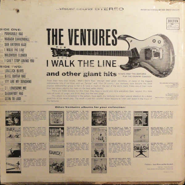 The Ventures : I Walk The Line And Other Giant Hits Aka The Ventures Play The Country Classics (LP, Album, RE)