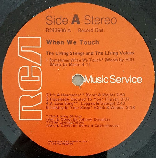 The Living Strings* And The Living Voices* : When We Touch (2xLP, Album, Club)
