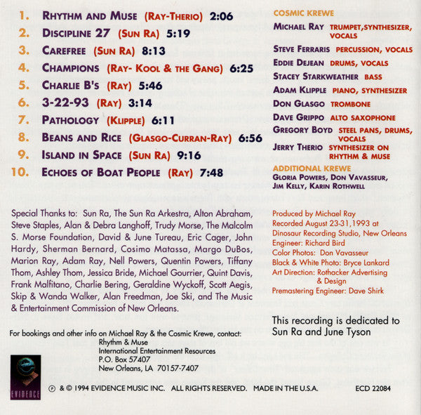 Michael Ray & The Cosmic Krewe* : Michael Ray & The Cosmic Krewe (CD, Album)