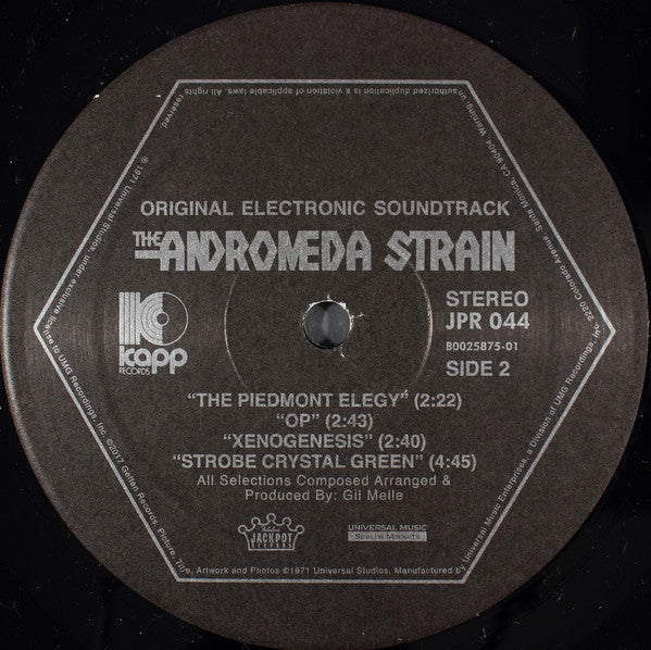 Gil Mellé : The Andromeda Strain (Original Electronic Soundtrack) (10", Shape, Album, RSD, Ltd, RE, Hex)