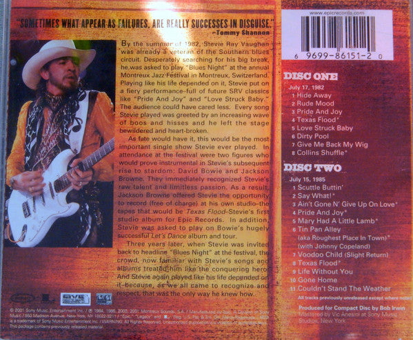 Stevie Ray Vaughan And Double Trouble* : Live At Montreux 1982 & 1985 (2xCD, Album)