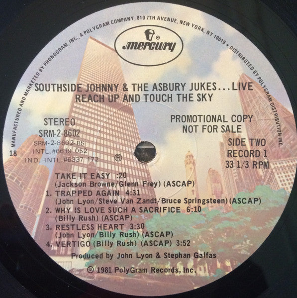 Southside Johnny And The Asbury Jukes* : Live : Reach Up And Touch The Sky (2xLP, Album, Promo, 18 )