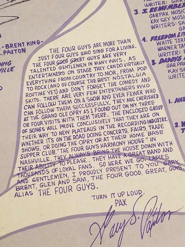 The Four Guys : The Good Four Guys (LP, Album)