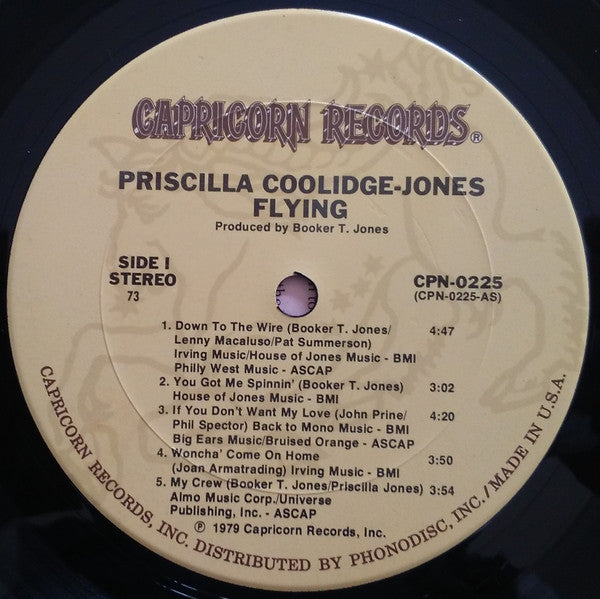 Priscilla Coolidge-Jones* : Flying (LP, Album, Ter)