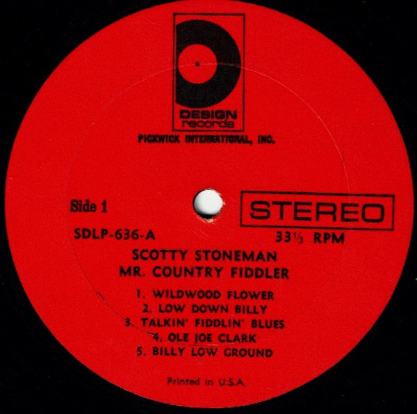 Scotty Stoneman : Mr. Country Fiddler (LP, Album)