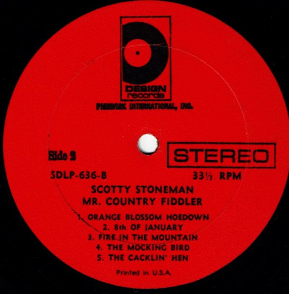 Scotty Stoneman : Mr. Country Fiddler (LP, Album)