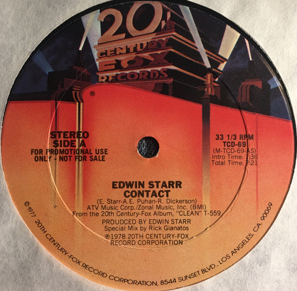 Edwin Starr : Contact (12", Promo)