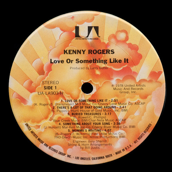 Kenny Rogers : Love Or Something Like It (LP, Album, Ter)