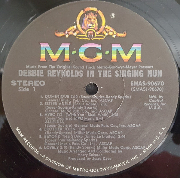 Debbie Reynolds : The Singing Nun (LP, Album, Gat)