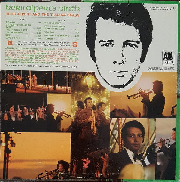 Herb Alpert And The Tijuana Brass* : Herb Alpert's Ninth (LP, Album, Pit)