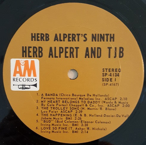 Herb Alpert And The Tijuana Brass* : Herb Alpert's Ninth (LP, Album, Pit)