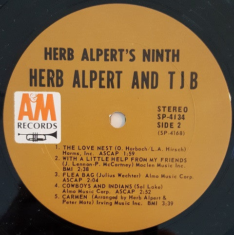 Herb Alpert And The Tijuana Brass* : Herb Alpert's Ninth (LP, Album, Pit)