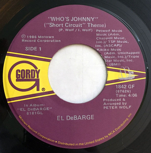 El DeBarge : Who's Johnny (7")