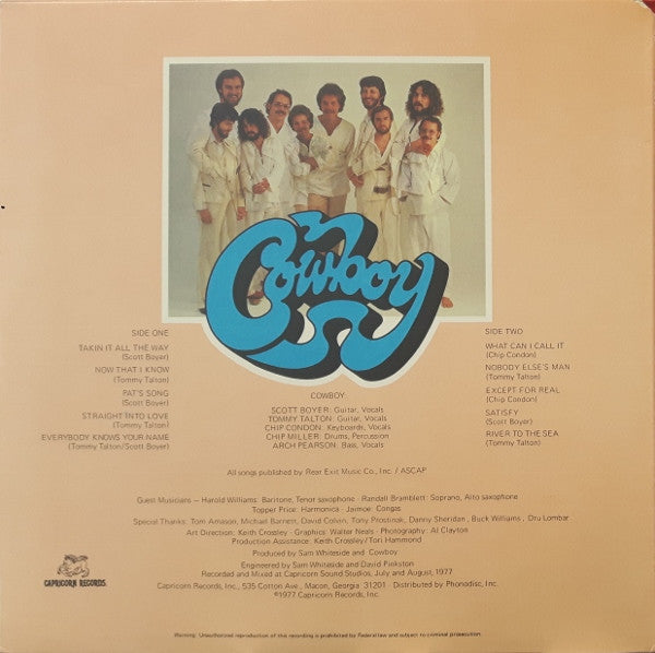 Cowboy (6) : Cowboy (LP, Album, San)