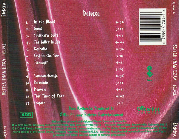 Better Than Ezra : Deluxe (CD, Album, RE)
