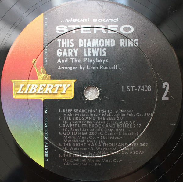 Gary Lewis & The Playboys : This Diamond Ring (LP, Album)