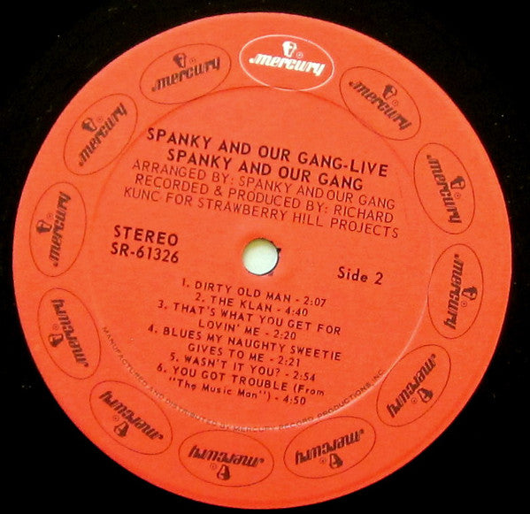 Spanky And Our Gang* : Live (LP, Album, Phi)