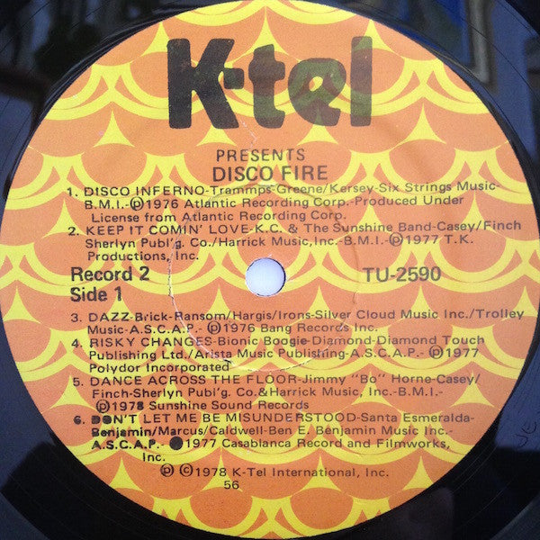 Various : Disco Fire (2xLP, Comp, 56)