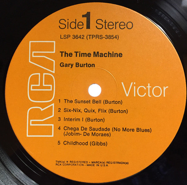 Gary Burton : The Time Machine (LP, Album, RE, Roc)