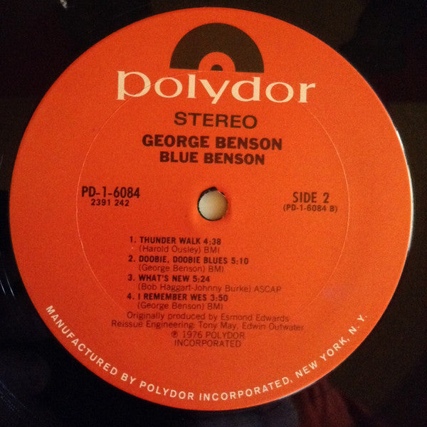 George Benson : Blue Benson (LP, Comp, Club, RE, CRC)