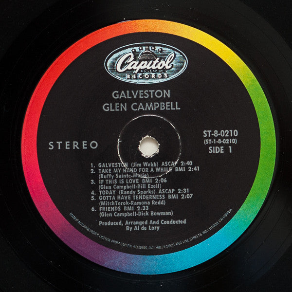 Glen Campbell : Galveston (LP, Album, Club, Cap)