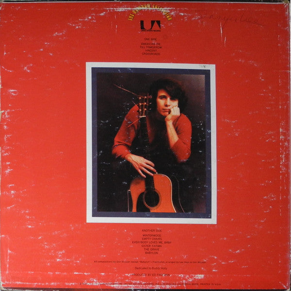 Don McLean : American Pie (LP, Album, Res)