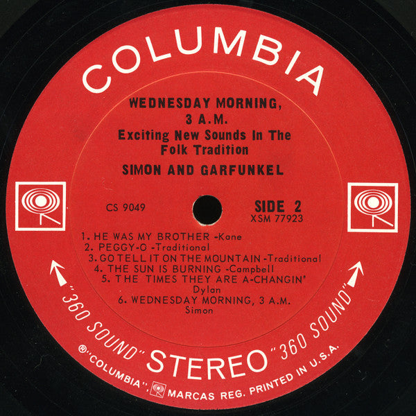 Simon & Garfunkel : Wednesday Morning, 3 A.M. (LP, Album, Ter)