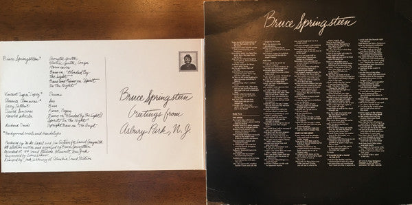 Bruce Springsteen : Greetings From Asbury Park, N.J. (LP, Album, RE, Car)