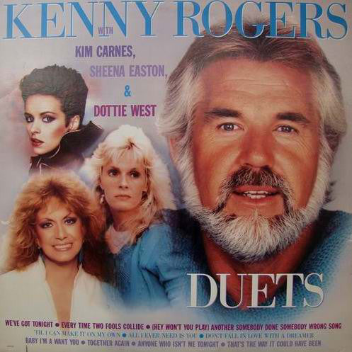 Kenny Rogers With Kim Carnes, Sheena Easton & Dottie West : Duets (LP, Comp, RCA)