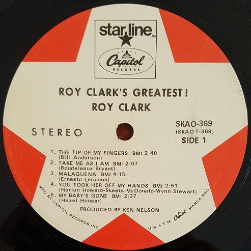 Roy Clark : Roy Clark's Greatest! (LP, Comp, Scr)