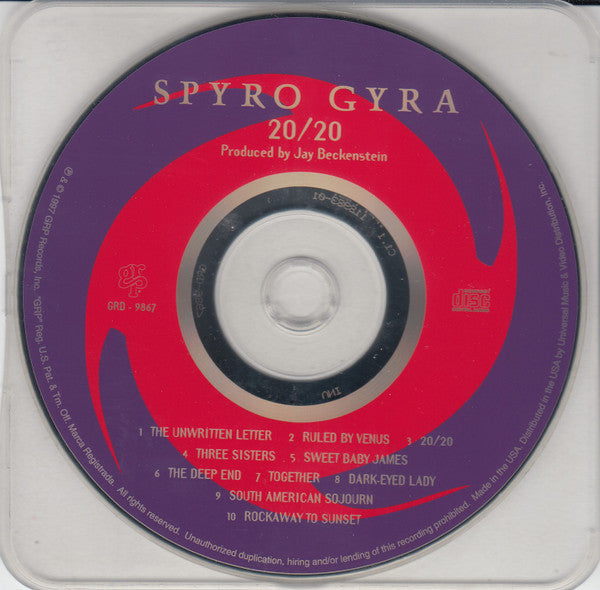 Spyro Gyra : 20/20 (CD, Album, Ltd, Len)