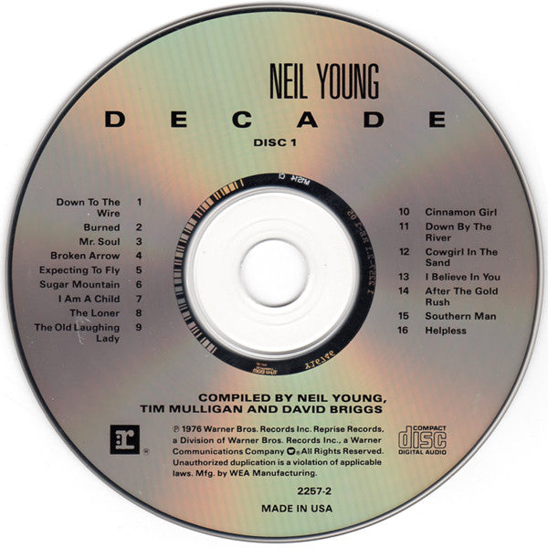 Neil Young : Decade (2xCD, Comp, RE, RP, Cin)