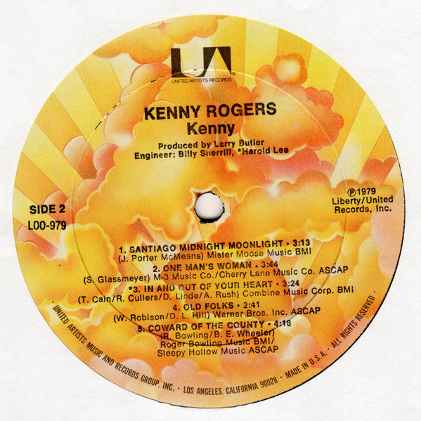 Kenny Rogers : Kenny (LP, Album, All)