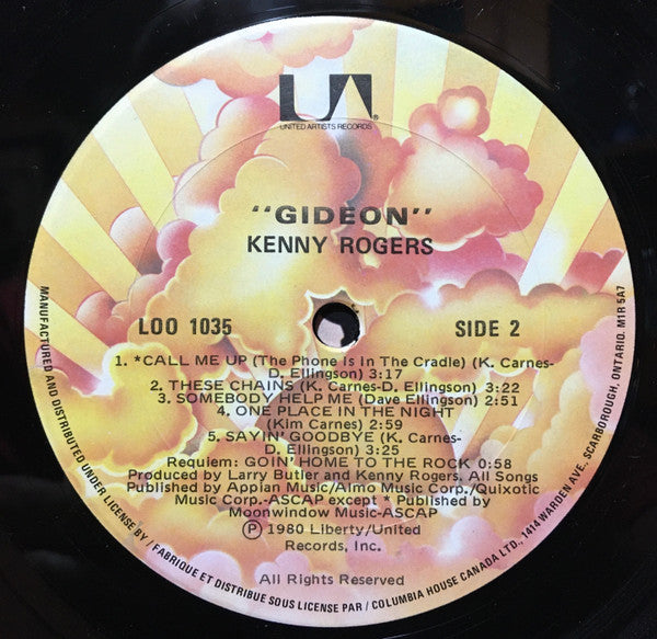 Kenny Rogers : Gideon (LP, Album, Club)