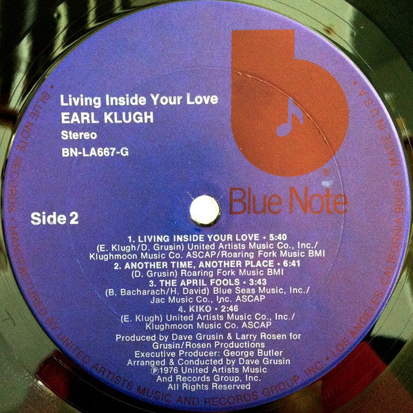 Earl Klugh : Living Inside Your Love (LP, Album, Ter)
