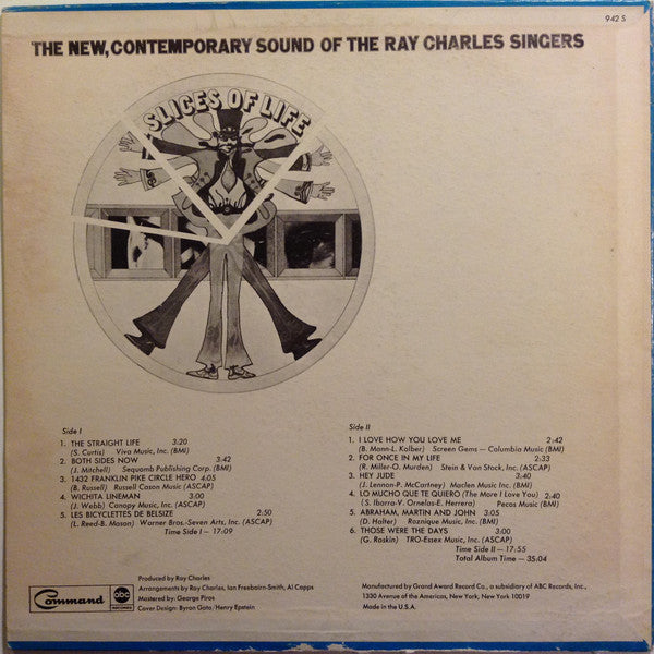 The Ray Charles Singers : Slices Of Life (LP)