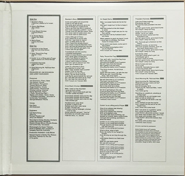 Ry Cooder : Boomer's Story (LP, Album, Ltd, Num, RM, 180)