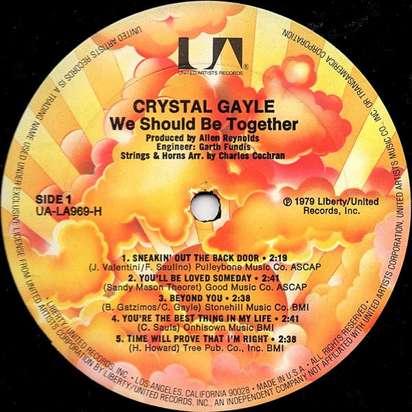 Crystal Gayle : We Should Be Together (LP, Album, San)