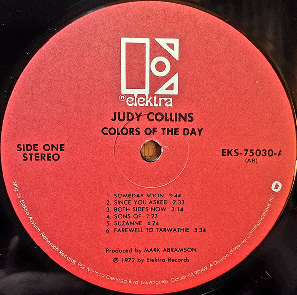 Judy Collins : Colors Of The Day/The Best Of Judy Collins  (LP, Comp, RP, AR )